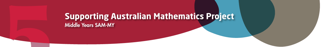 Supporting Australian Mathematics Project: Middle years.