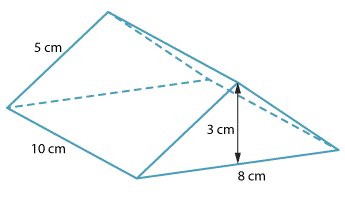 triangular prism surface area using base and height