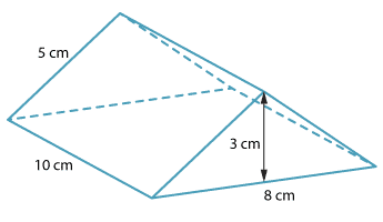 volume of triangular prism with base area