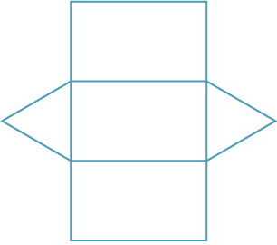 right triangular prism net