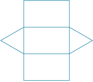 Net of triangular prism.