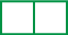 A rectangle, vertical line through the middle