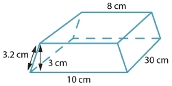 Prism with trapezoidal ends.
