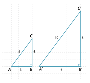 2 similar triangles