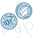 Two ten-cent coins, one showing heads, one showing tails.