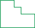 Side-ways picture of a three-step staircase.