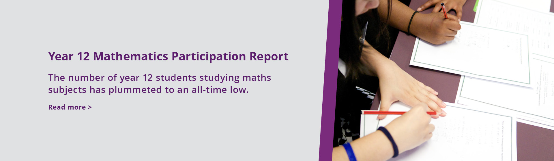 Year 12 Mathematics Participation Report Card: Enrolments Reach All-Time Low