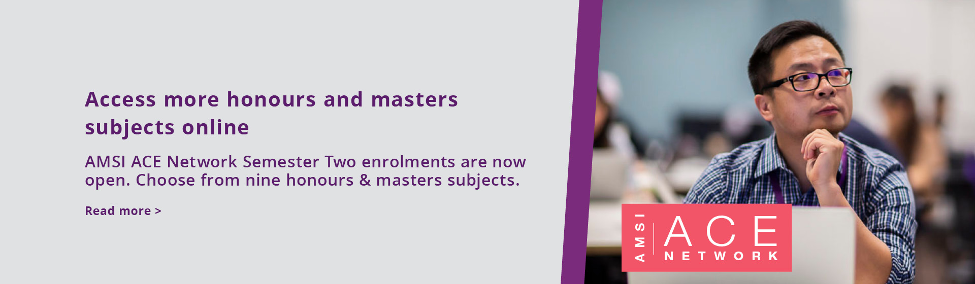 AMSI ACE Network Semester Two enrolments are now open