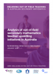 cover of Analysis of out-of-field secondary mathematics teacher upskilling initiatives in Australia