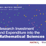 Research Investment and Expenditure into the Mathematical Sciences 2024 report cover