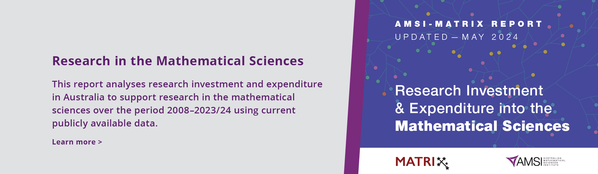 Research Investment and Expenditure into the Mathematical Sciences 2024
