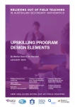 Upskilling program design elements document cover