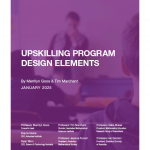 Upskilling program design elements document cover
