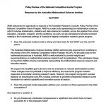Image of Policy Review of the National Competitive Grants Program Response by the Australian Mathematical Sciences Institute April 2025