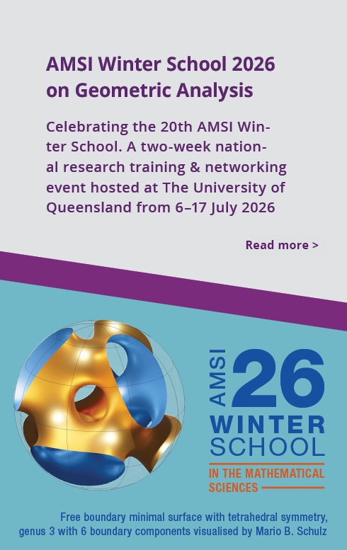 AMSI Winter School 2026 on Geometric Analysis