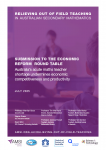 Cover for Out-of-field consortium submission to the Economic Reform Round table