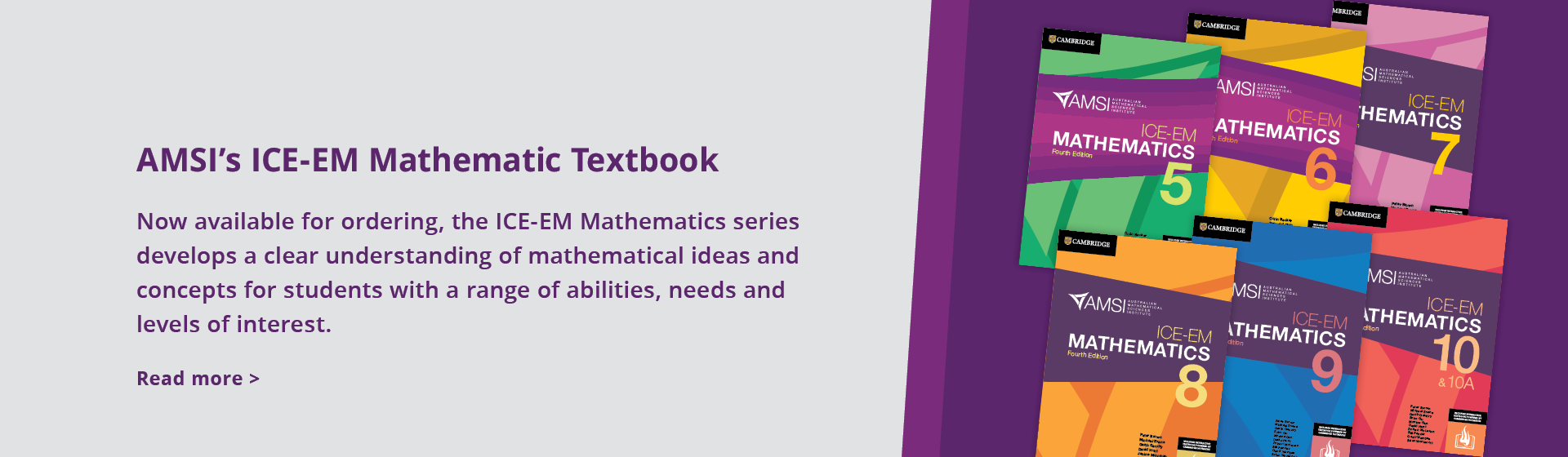 AMSI’s ICE-EM Mathematic Textbooks